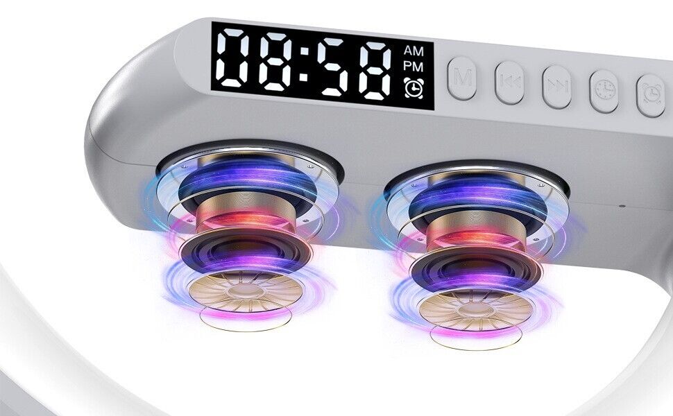 LED MagSafe Ladestation | Atmosphärenlampe | Bluetooth, Audio, Wecker (kabellos)