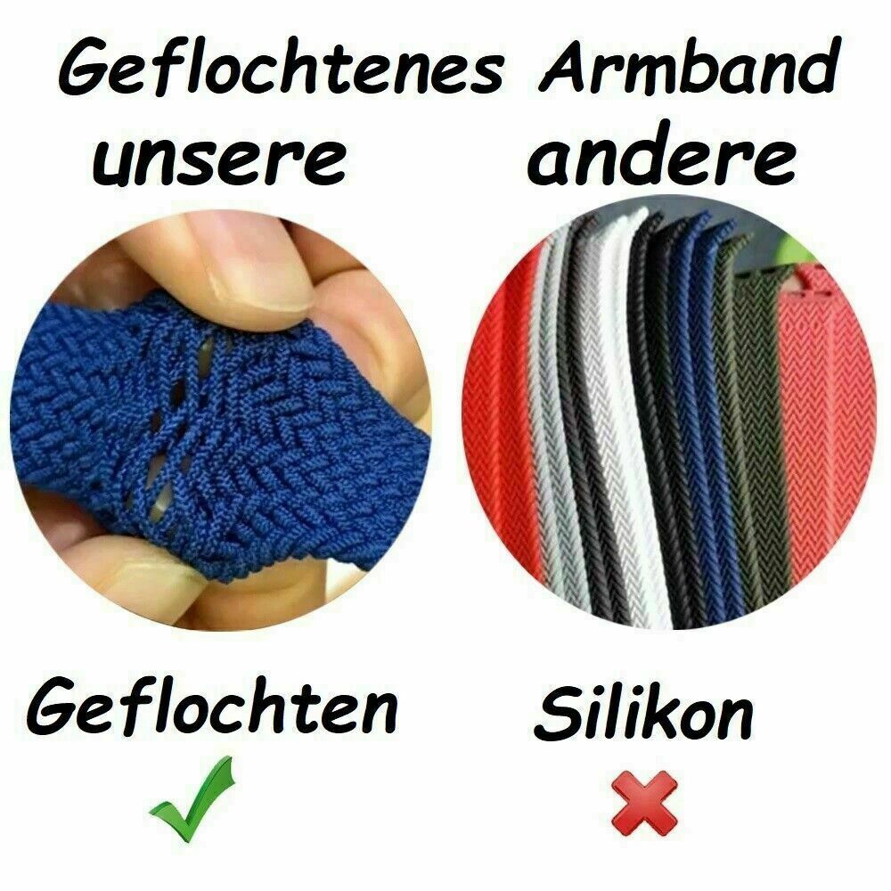 Geflochtenes Solo Loop Armband für Apple Watch Series 1-10 38 40 41 42