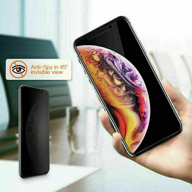 2x Panzerglas Privacy Blickschutz für iPhone 12 Pro Max Mini Sichtschutz 9H Glas