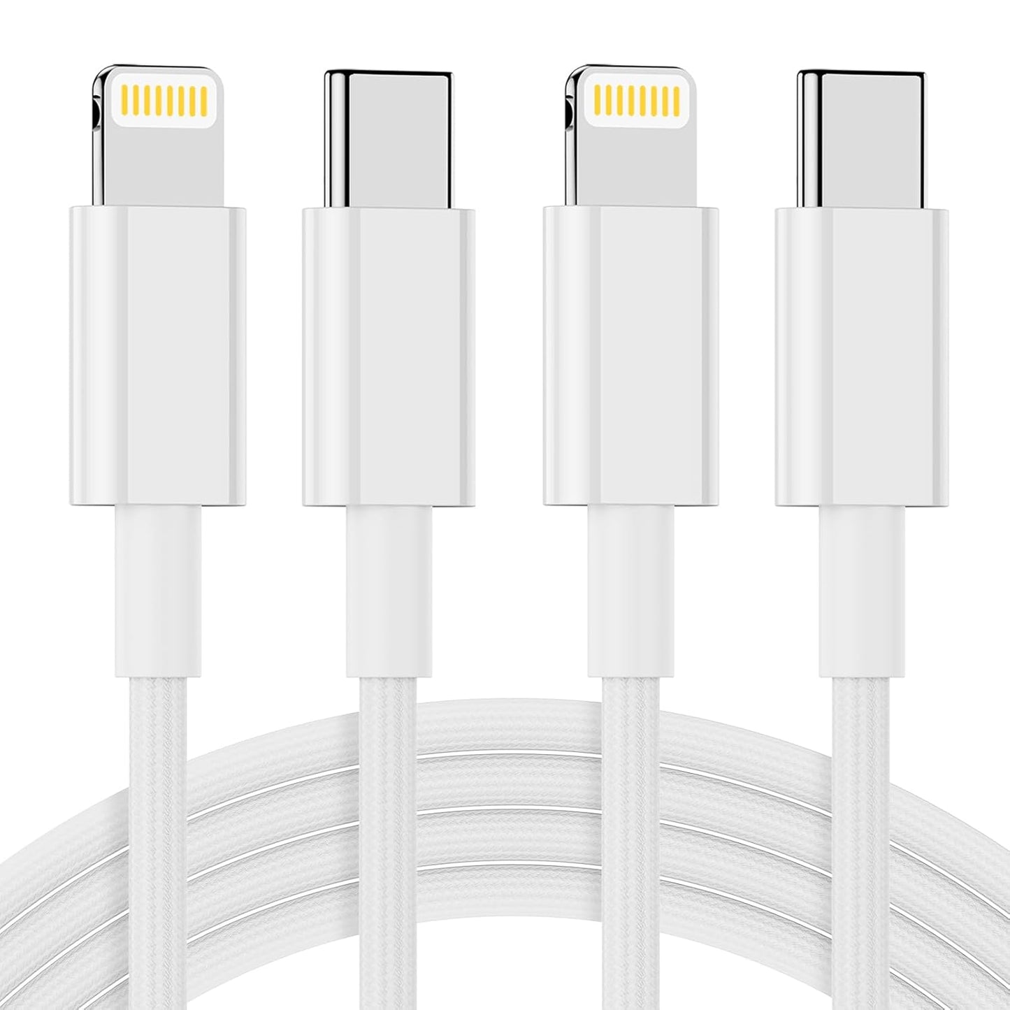 3x iPhone iPad Lightning Ladekabel USB - C Kabel