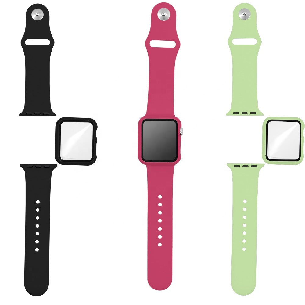 Apple Watch Ultra / Ultra2 Silikon Sport Armband inkl. Case Bumper Hülle