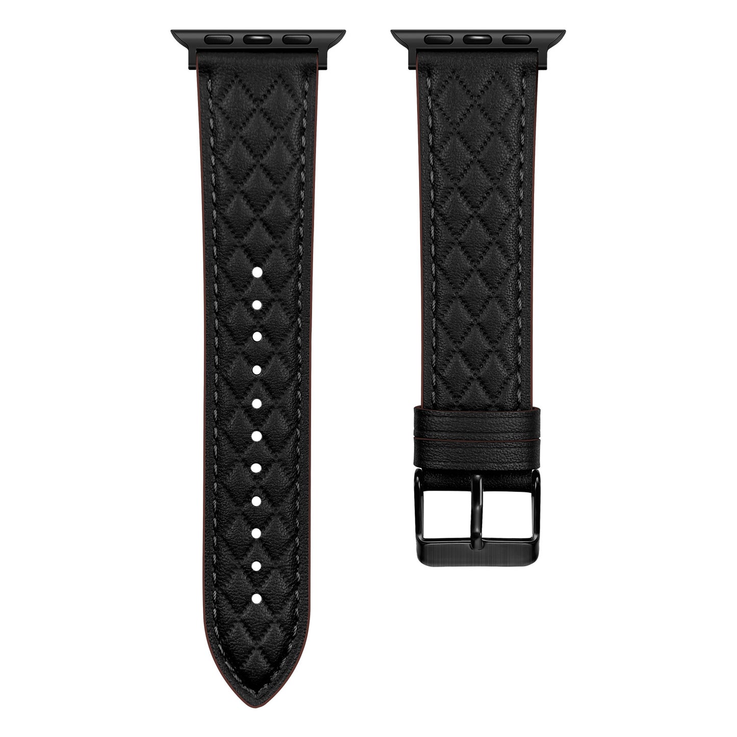 Apfelboos Premium Echtleder Apple Watch Armband Waben-Design