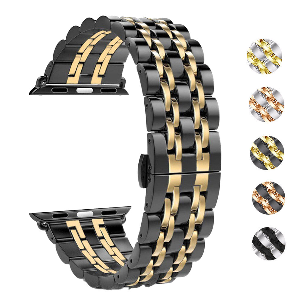 Apfelboos Apple Watch Edelstahl Armband 4 Link