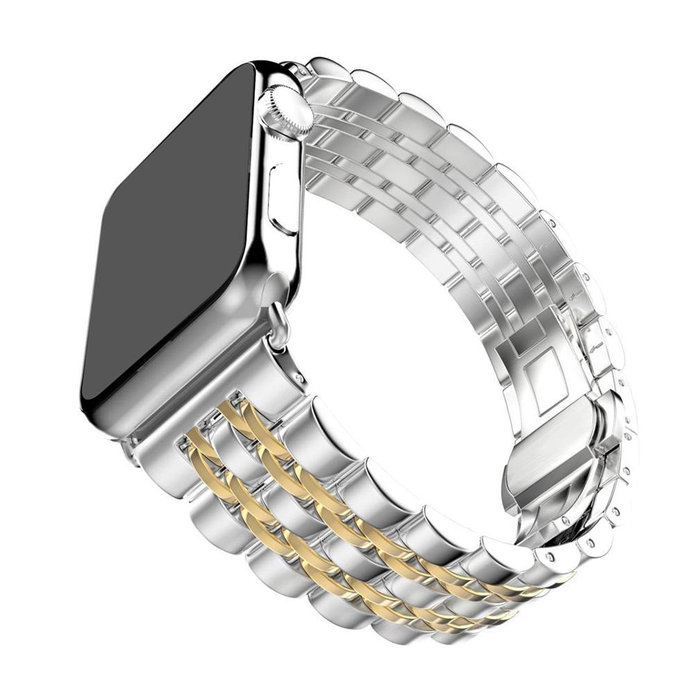 Apfelboos Apple Watch Edelstahl Armband 4 Link