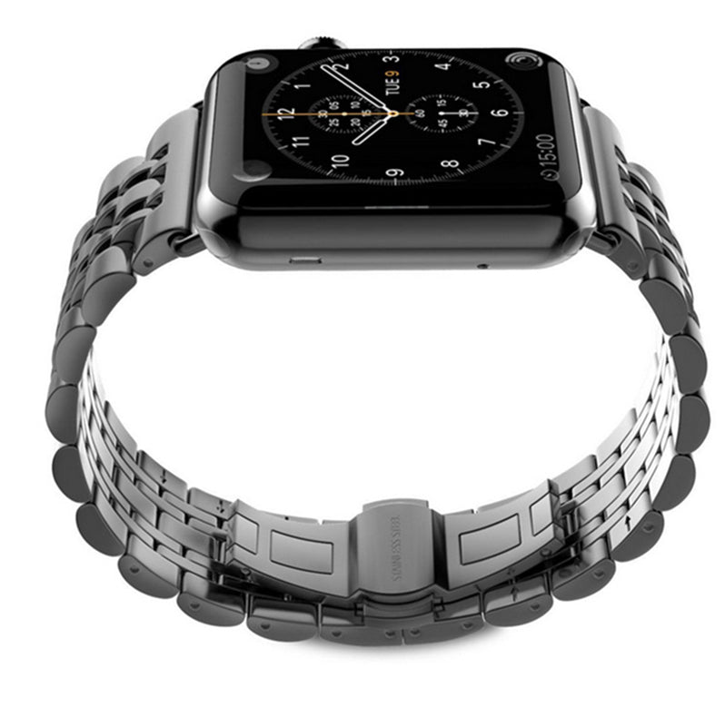 Apfelboos Apple Watch Edelstahl Armband 4 Link