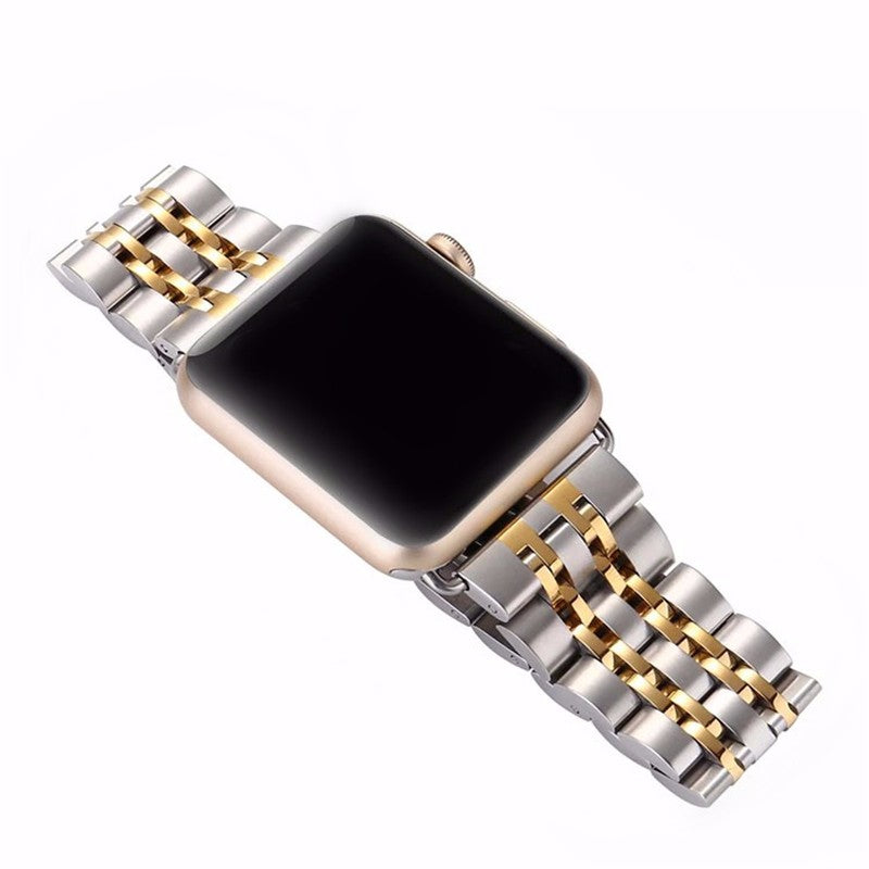 Apfelboos Apple Watch Edelstahl Armband 4 Link
