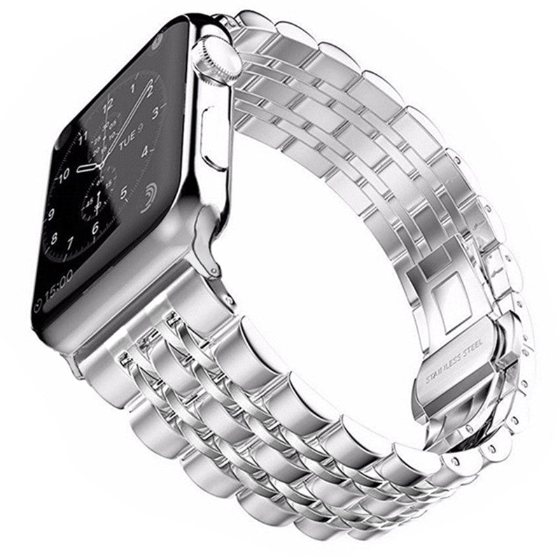 Apfelboos Apple Watch Edelstahl Armband 4 Link