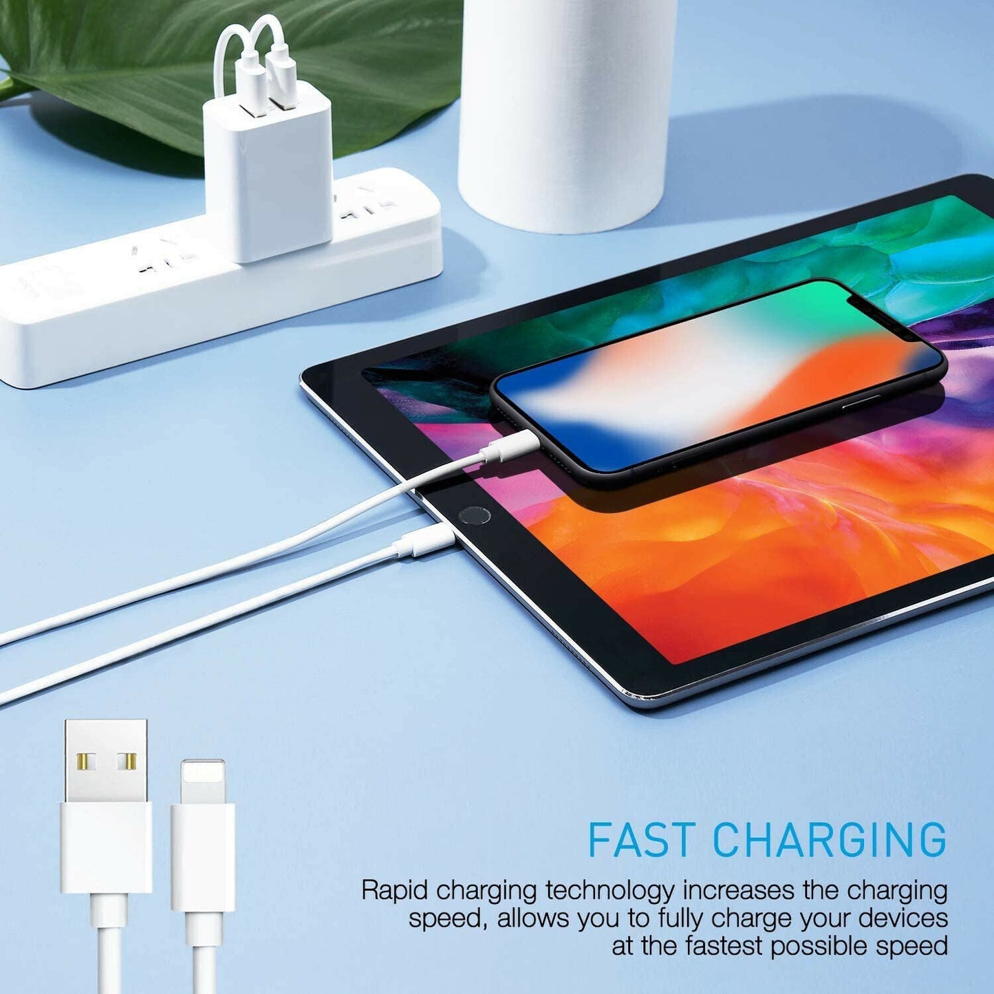 3x iPhone iPad Lightning Ladekabel USB Kabel