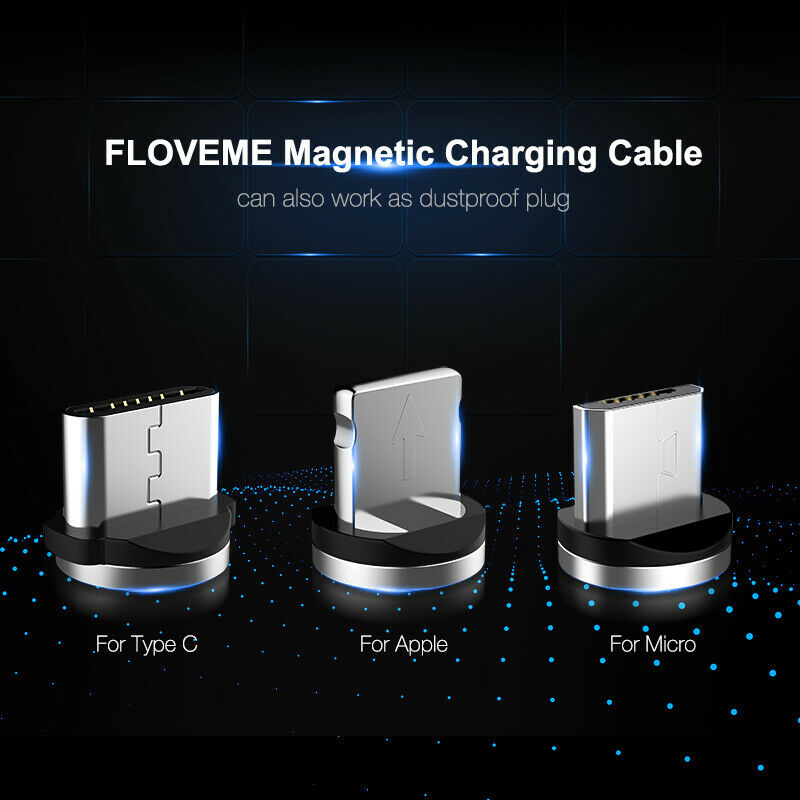 3 in1 Ladekabel Magnet iPhone Samsung