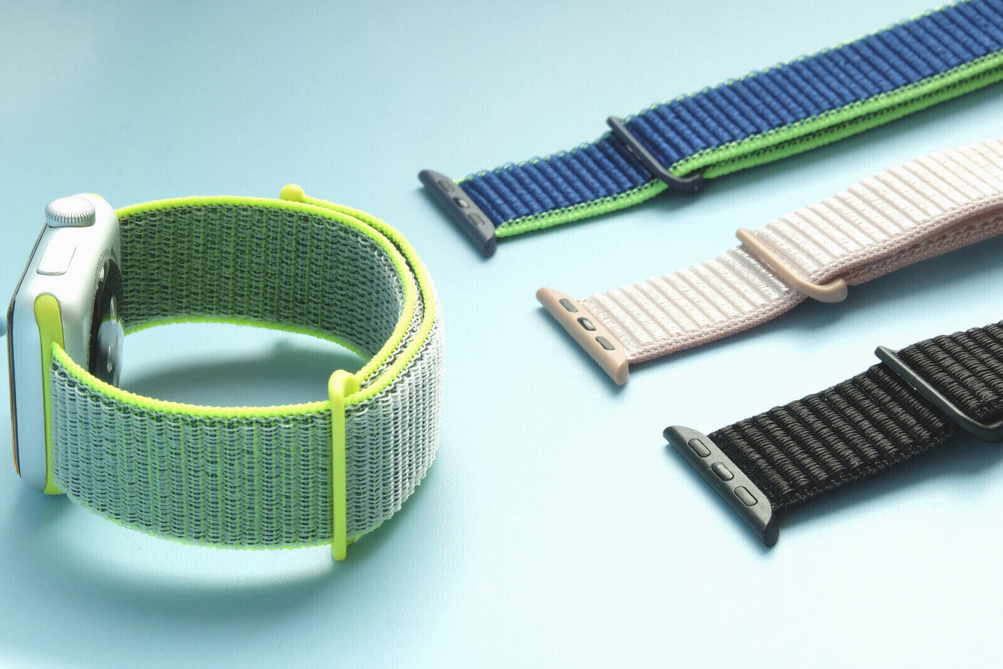 Nylon Sport Loop Armband für Apple Watch 42 44 45 46 Serie 1 -10