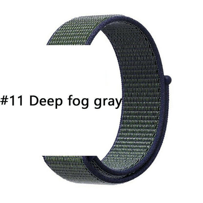 Nylon Sport Loop Armband für Apple Watch 38 40 41 42 Serie 1 - 10
