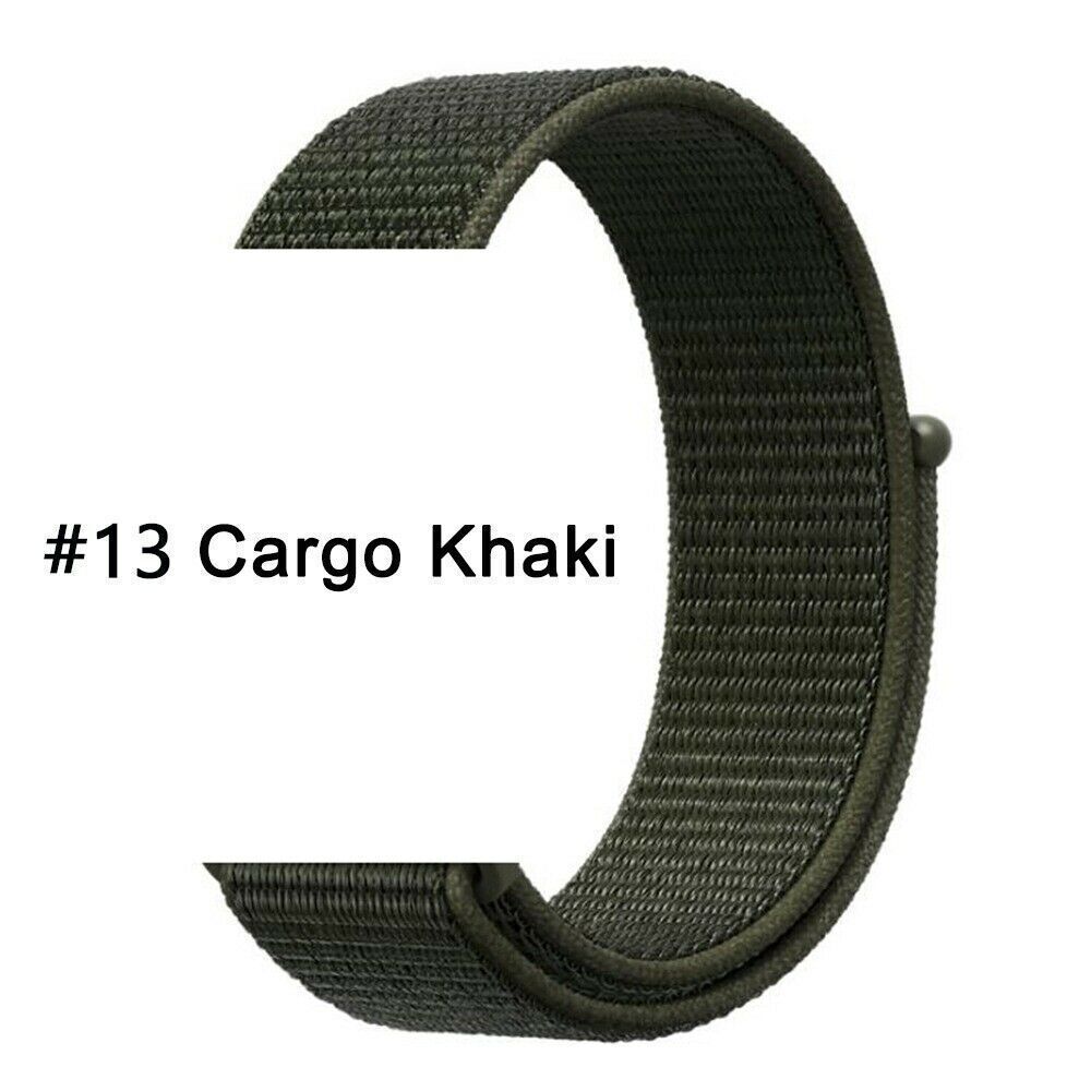 Nylon Sport Loop Armband für Apple Watch 38 40 41 42 Serie 1 - 10