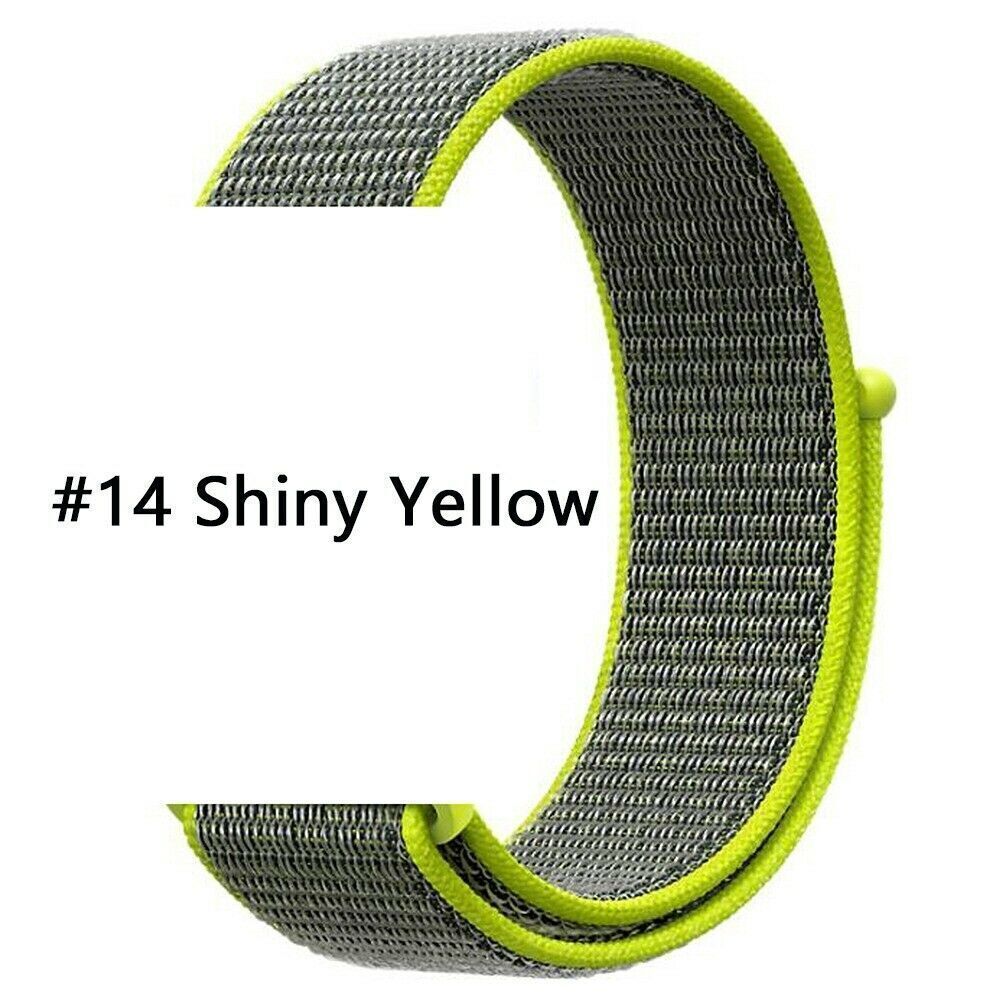 Nylon Sport Loop Armband für Apple Watch 38 40 41 42 Serie 1 - 10