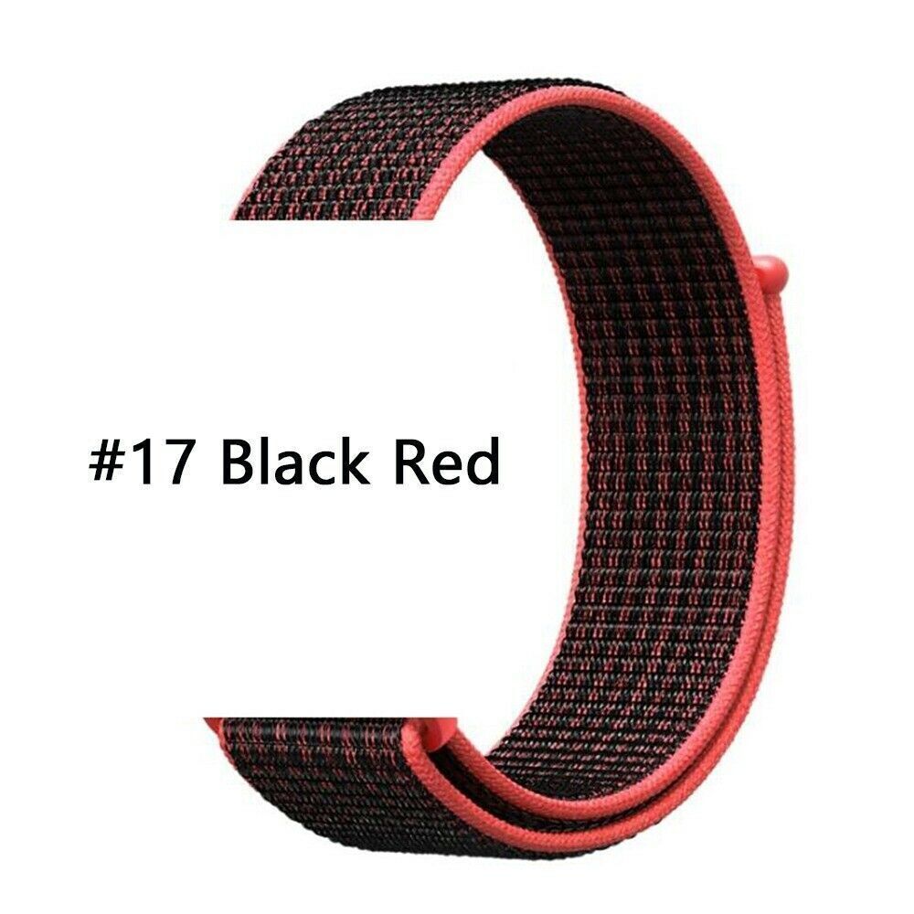 Nylon Sport Loop Armband für Apple Watch 38 40 41 42 Serie 1 - 10