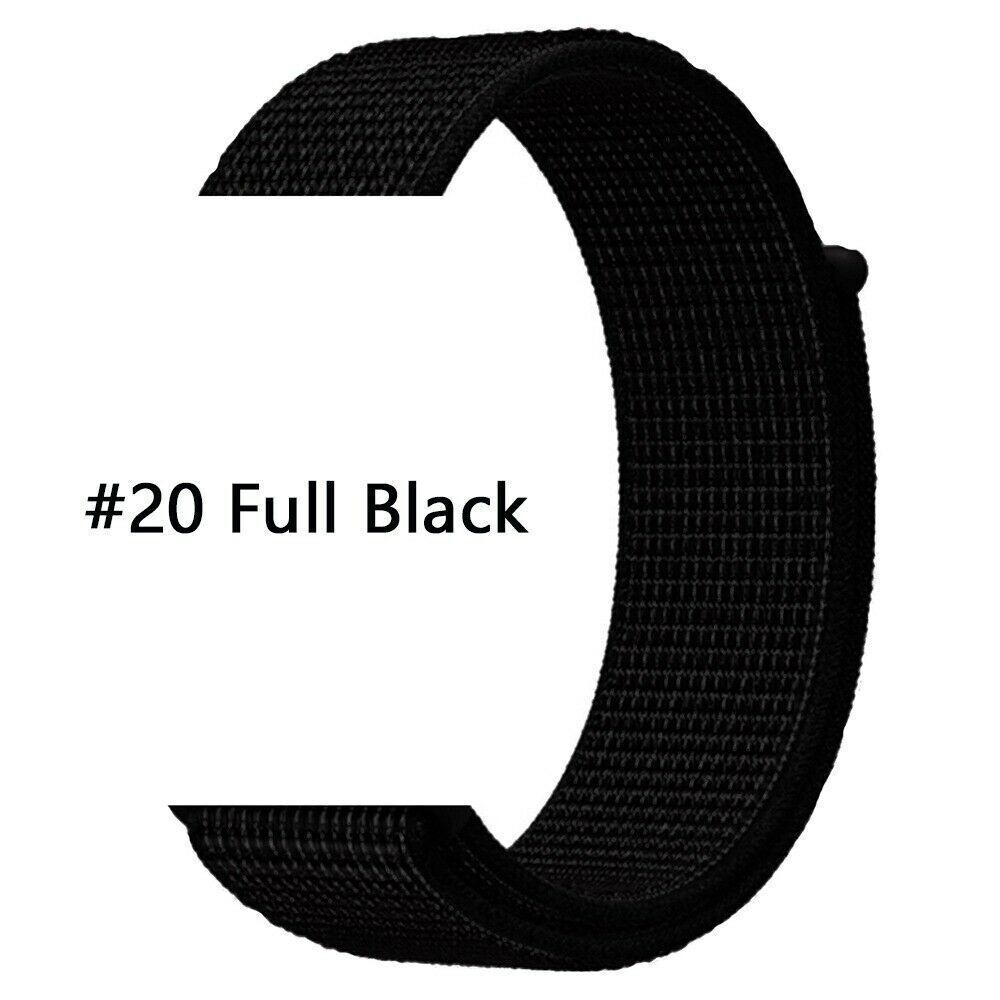 Nylon Sport Loop Armband für Apple Watch 38 40 41 42 Serie 1 - 10