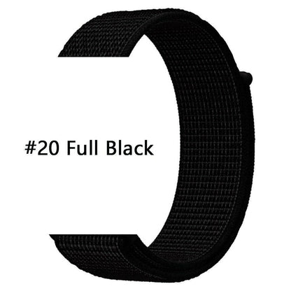 Nylon Sport Loop Armband für Apple Watch 38 40 41 42 Serie 1 - 10