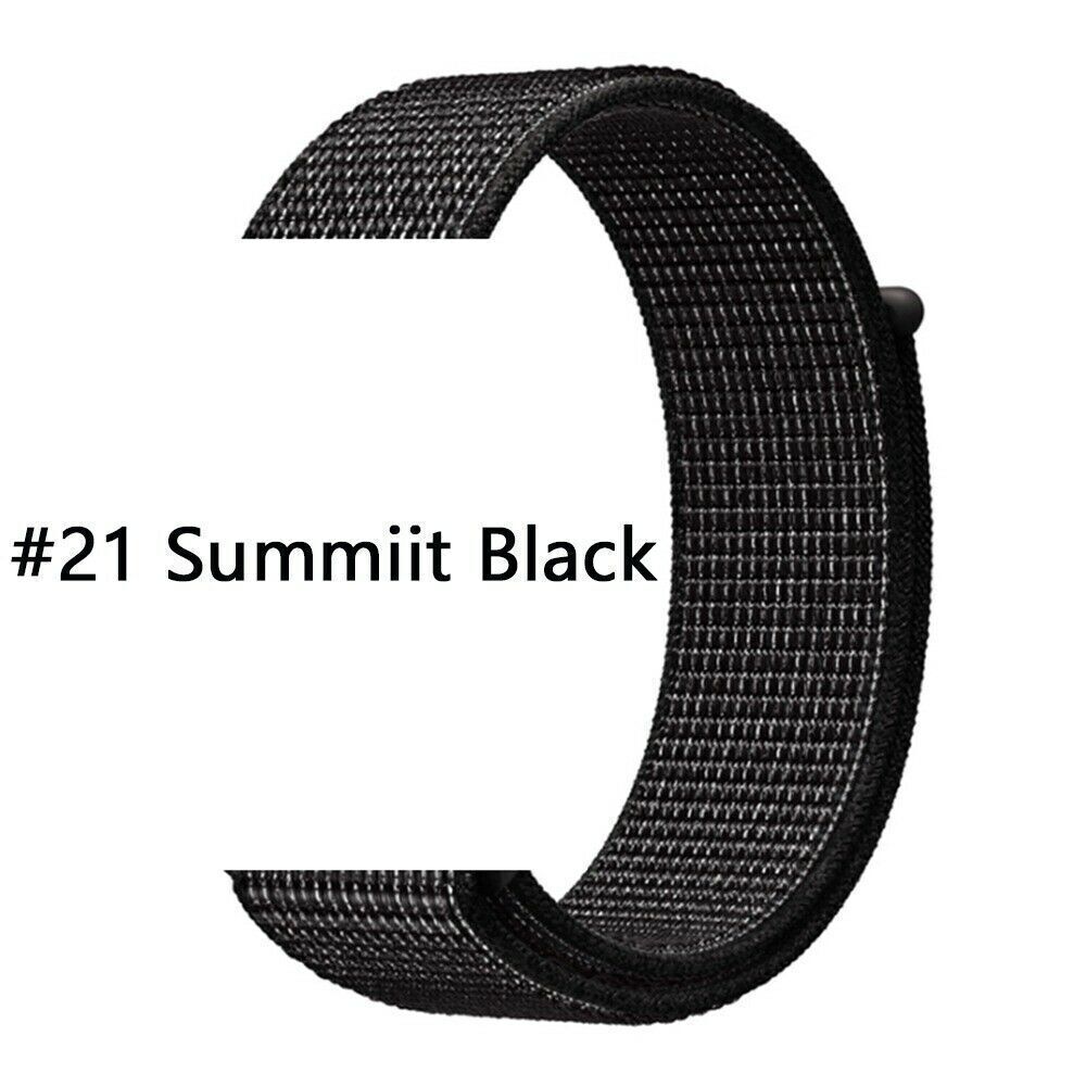 Nylon Sport Loop Armband für Apple Watch 38 40 41 42 Serie 1 - 10