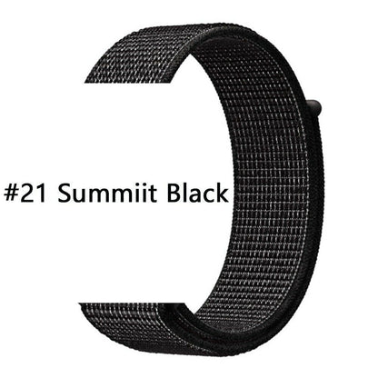 Nylon Sport Loop Armband für Apple Watch 38 40 41 42 Serie 1 - 10