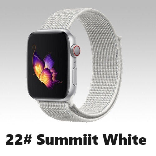 Nylon Sport Loop Armband für Apple Watch 38 40 41 42 Serie 1 - 10