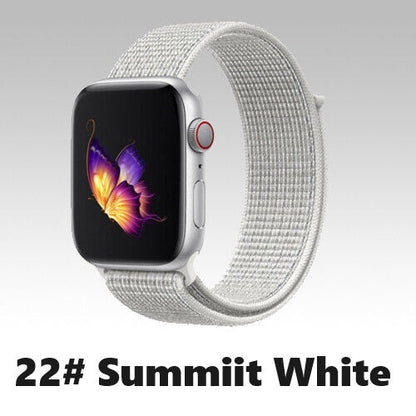 Nylon Sport Loop Armband für Apple Watch 38 40 41 42 Serie 1 - 10