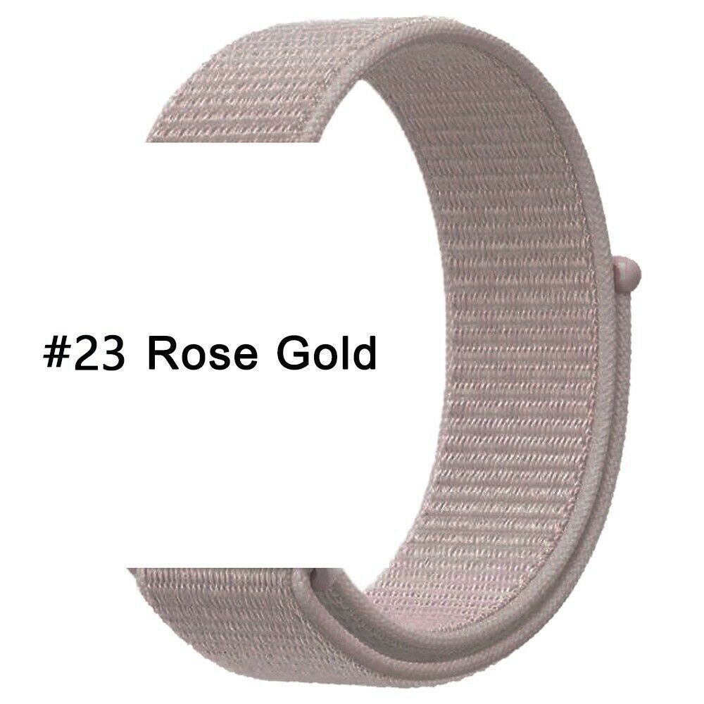 Nylon Sport Loop Armband für Apple Watch 38 40 41 42 Serie 1 - 10