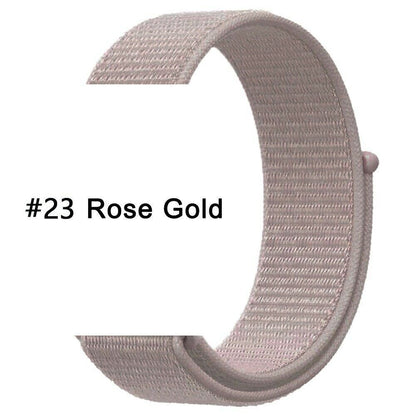 Nylon Sport Loop Armband für Apple Watch 38 40 41 42 Serie 1 - 10