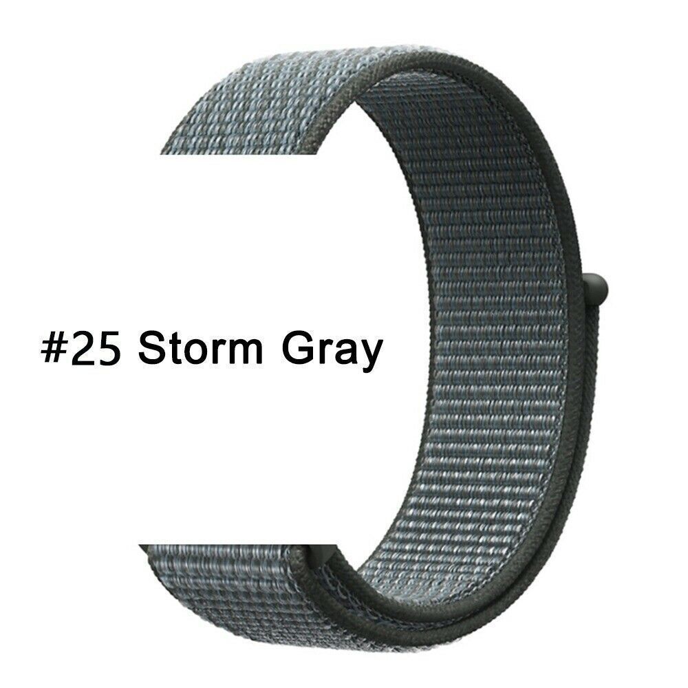 Nylon Sport Loop Armband für Apple Watch 42 44 45 46 Serie 1 -10