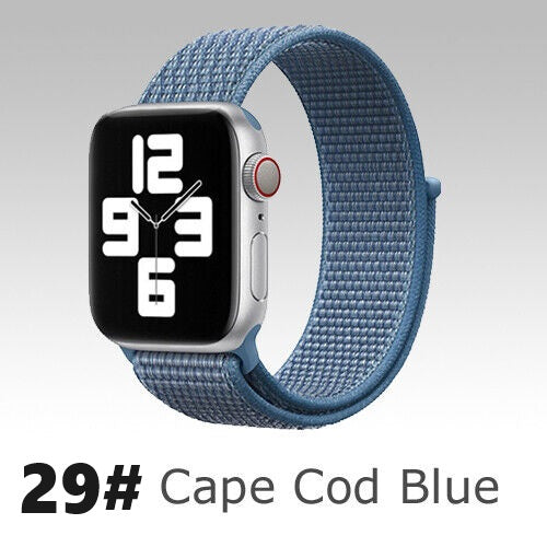 Nylon Sport Loop Armband für Apple Watch 38 40 41 42 Serie 1 - 10