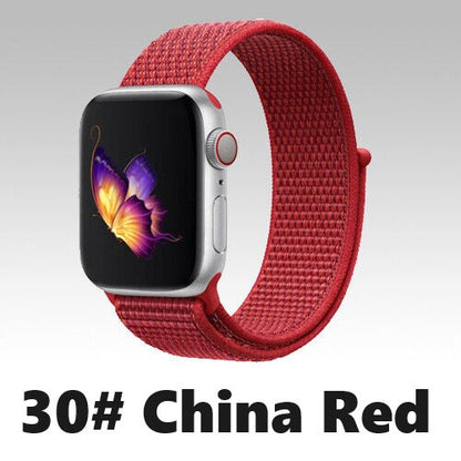 Nylon Sport Loop Armband für Apple Watch 38 40 41 42 Serie 1 - 10