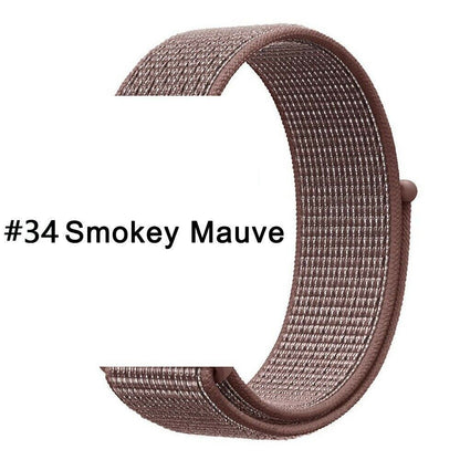 Nylon Sport Loop Armband für Apple Watch 38 40 41 42 Serie 1 - 10