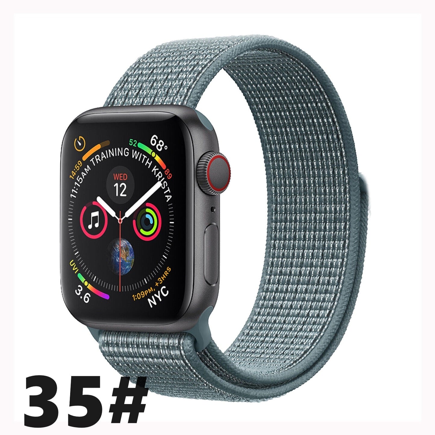 Nylon Sport Loop Armband für Apple Watch 38 40 41 42 Serie 1 - 10