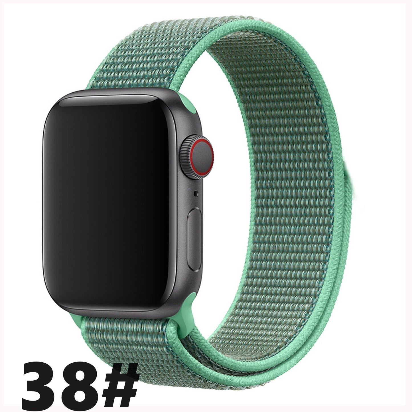 Nylon Sport Loop Armband für Apple Watch 38 40 41 42 Serie 1 - 10