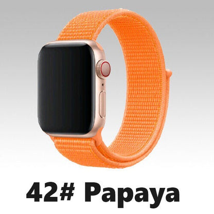 Nylon Sport Loop Armband für Apple Watch 38 40 41 42 Serie 1 - 10
