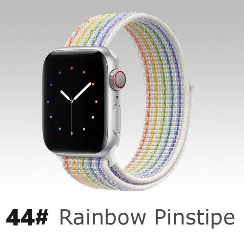 Nylon Sport Loop Armband für Apple Watch 38 40 41 42 Serie 1 - 10