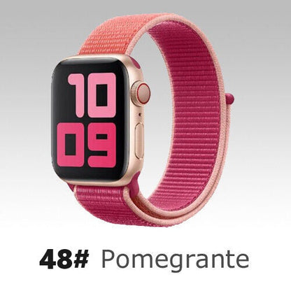 Nylon Sport Loop Armband für Apple Watch 38 40 41 42 Serie 1 - 10