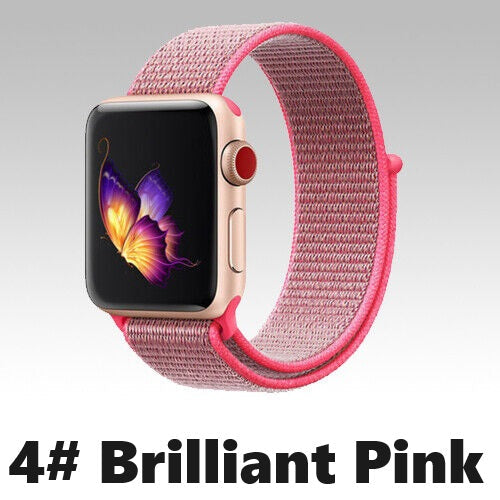 Nylon Sport Loop Armband für Apple Watch 38 40 41 42 Serie 1 - 10