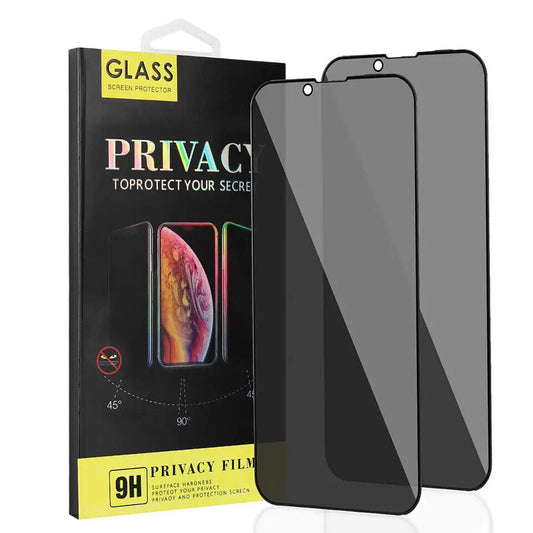 2x Panzerglas Privacy Blickschutz für iPhone 14 Pro Max Plus Sichtschutz 9H Glas