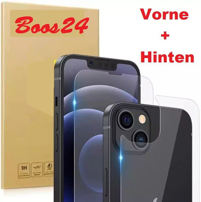 iPhone 15 | Pro | Max | Plus Schutzglas vorne + hinten 360° 9H Hartglas
