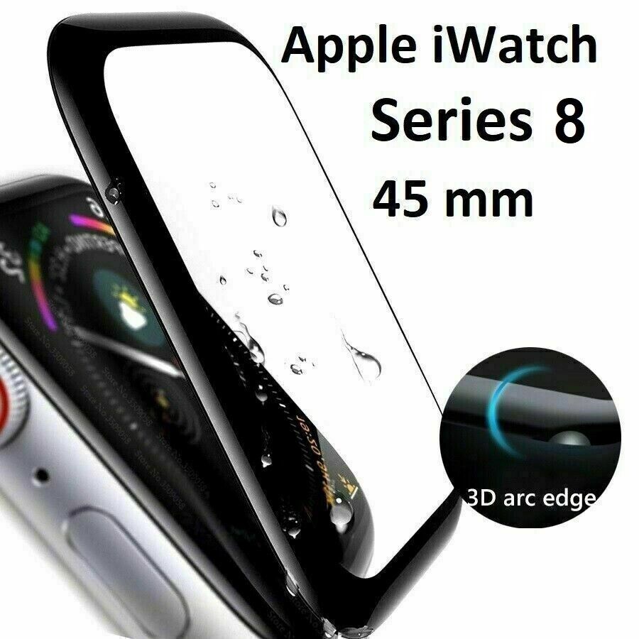 3D Apple Watch Series 8  / 45 mm Panzerfolie Schutz Glas iWatch Displayschutz
