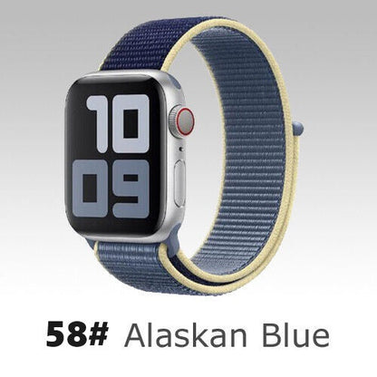 Nylon Sport Loop Armband für Apple Watch 38 40 41 42 Serie 1 - 10
