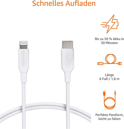 3x iPhone iPad Lightning Ladekabel USB - C  Kabel