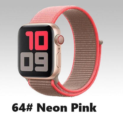 Nylon Sport Loop Armband für Apple Watch 38 40 41 42 Serie 1 - 10