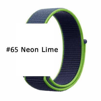 Nylon Sport Loop Armband für Apple Watch 38 40 41 42 Serie 1 - 10