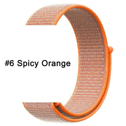Nylon Sport Loop Armband für Apple Watch 38 40 41 42 Serie 1 - 10