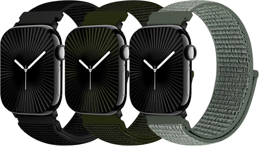 Nylon Sport Loop Armband für Apple Watch 38 40 41 42 Serie 1 - 10