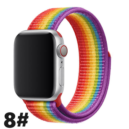 Nylon Sport Loop Armband für Apple Watch 38 40 41 42 Serie 1 - 10
