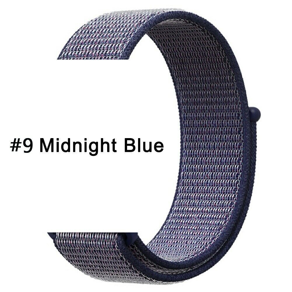 Nylon Sport Loop Armband für Apple Watch 38 40 41 42 Serie 1 - 10