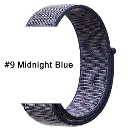 Nylon Sport Loop Armband für Apple Watch 38 40 41 42 Serie 1 - 10