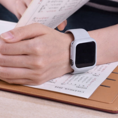 Apple Watch 42 44 45 Silikon Sport Armband inkl. Case Bumper Hülle