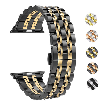 Apfelboos Apple Watch Edelstahl Armband 4 Link